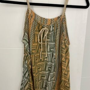 Ripcurl flowy green, orange, tank tank top